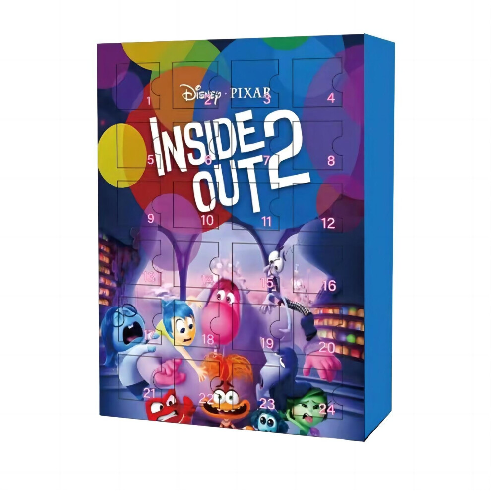 (Type A) Inside Out 2 Countdown Calendar Doll Toys Anime Figure Kids Gift 2024