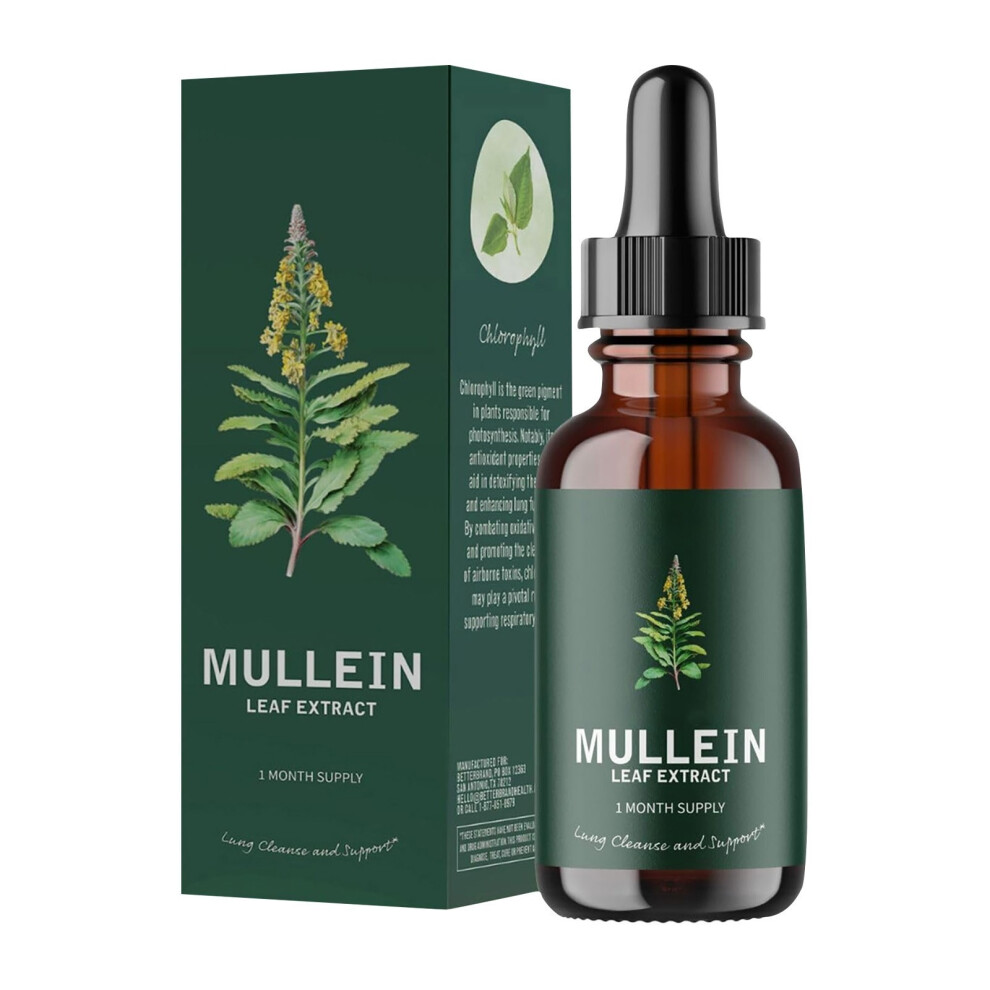 Mullein Leaf Extract Nose Cleanse & Respiratory  Function For Healthy Breathing Natural Supplement Healthy Gifts