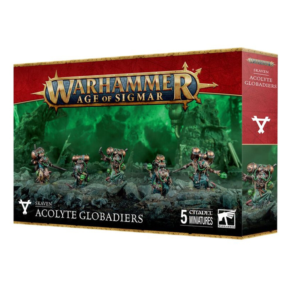 Warhammer Games Workshop Age Of Sigmar Skaven: Acolyte Globadiers 90-47 - Tabletop Miniatures Wargame