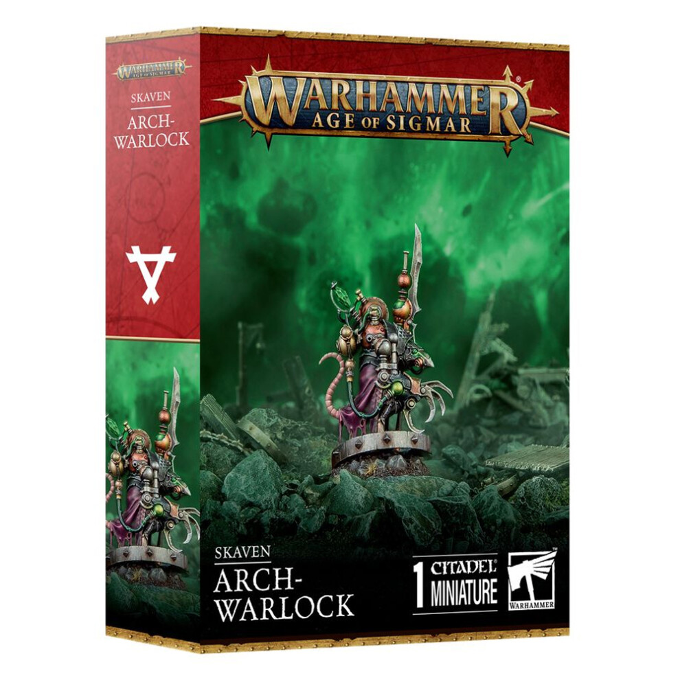 Warhammer Games Workshop Age Of Sigmar Skaven: Arch-Warlock 90-48 - Tabletop Miniatures Wargame