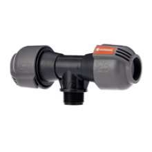 GARDENA T 25 mm 3/4 GZ -jakaja puutarhan kastelujärjestelmän sprinklereille Quick Easy Sprinklersystem T380 OS140