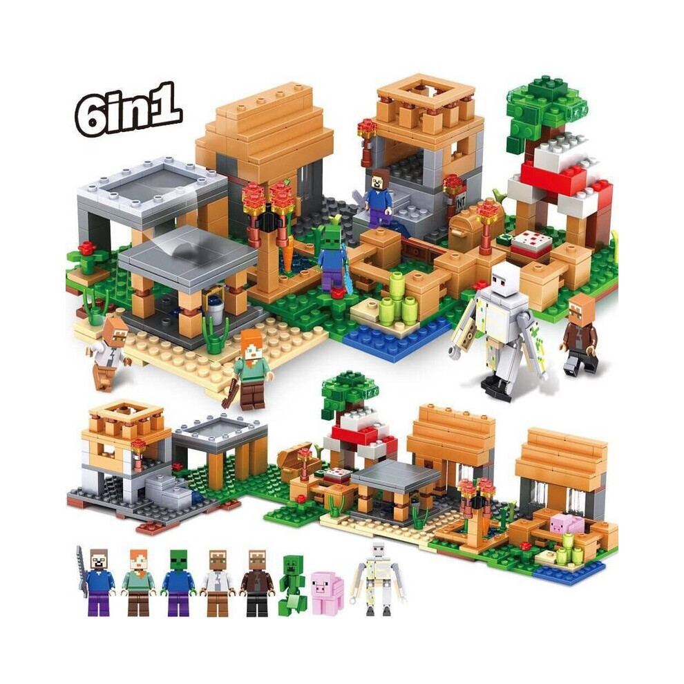 The Illager Raid Village Building Set Minecraft My World Series Toys