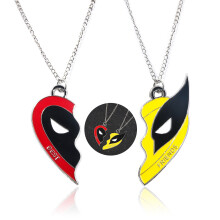 Deadpool & Wolverine Best Friends Pendant Necklace Fans Jewellery +chain