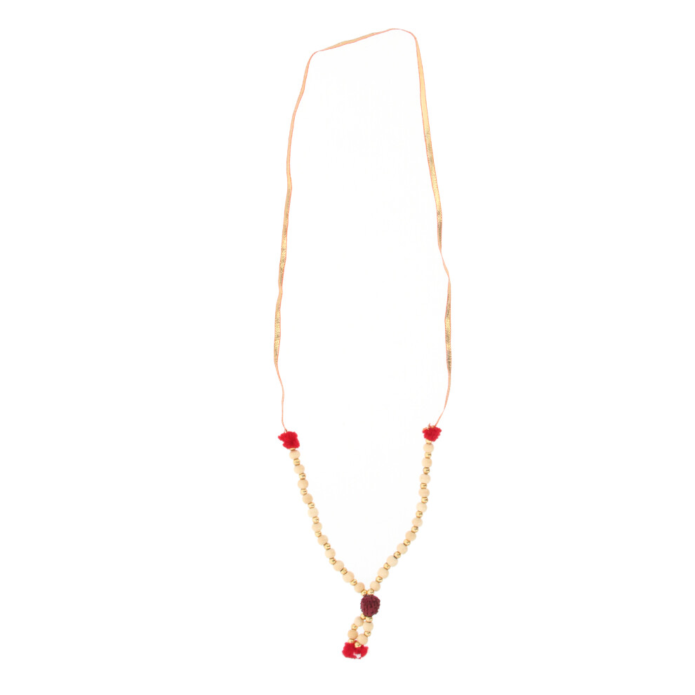 (6inch (16.5cm)) Tulsi Rudraksha Haar Beads Mala Indian Garland Holy Idol Murti Hindu God Mandir-image-OPC-PFDBBBF-NEW