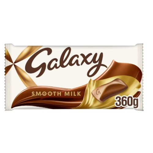 (Pack Of 4) Galaxy Smooth Milk Chocolate Bar Gift 360g