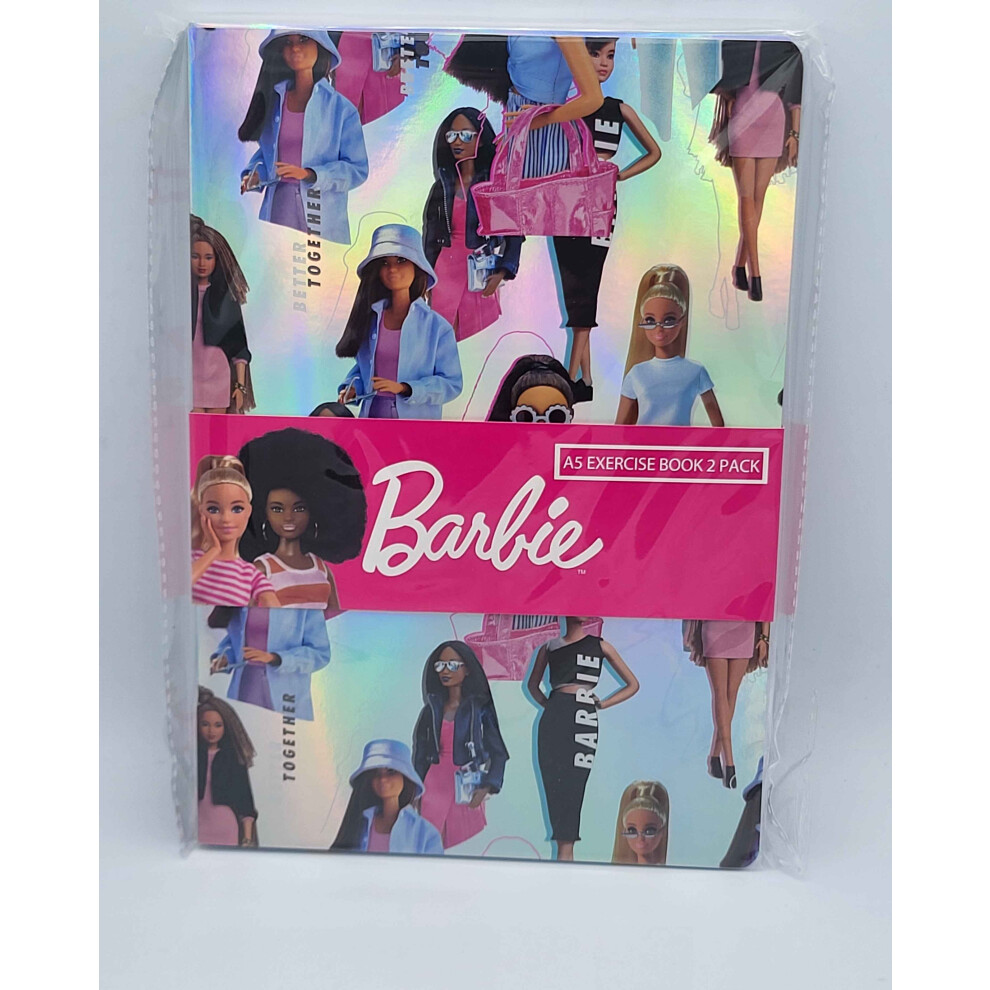 Barbie Better Together A5 Exercise Books - Set of 2 x Books