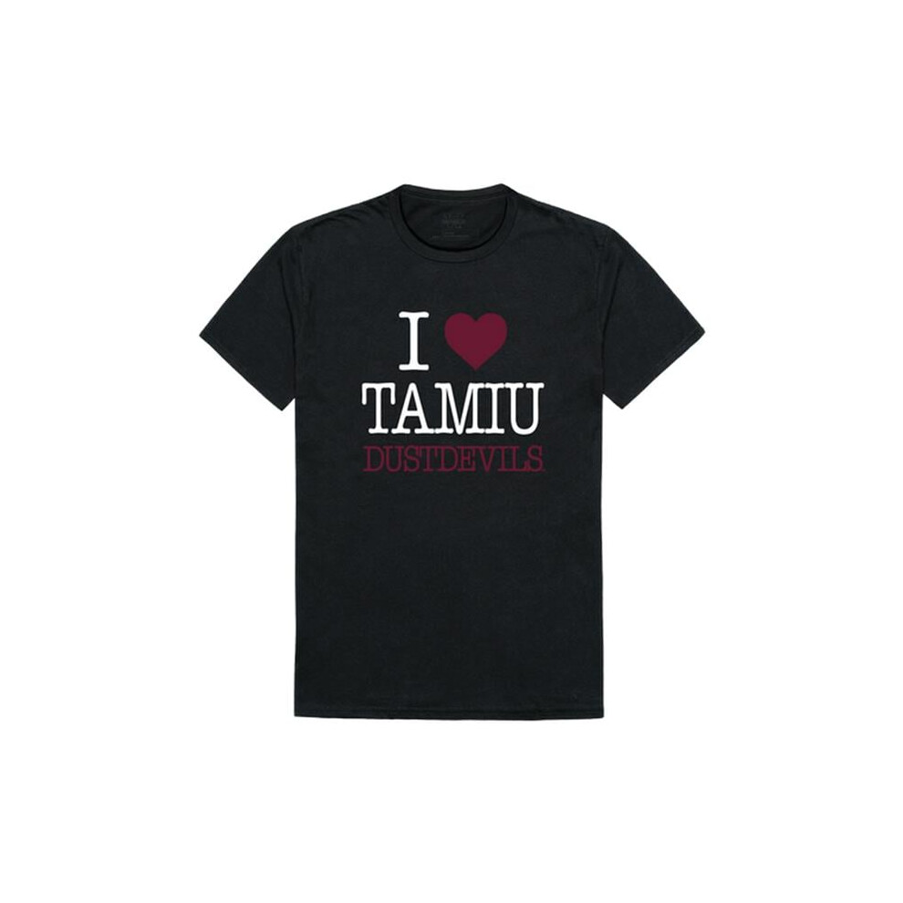W Republic 551-491-BLK-04 Texas A&M International University DustDevils I Love T-Shirt, Black - Extra Large-image-OPC-PFDBM9K-NEW