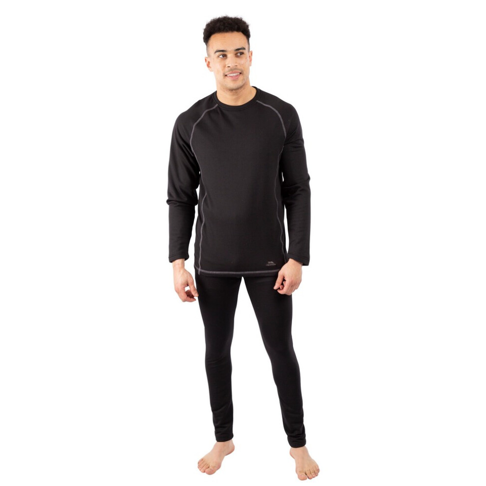 Trespass Unisex Black Adult Sandler Base Layer Set - Xl - 92% Polyester/8% Elastane - Image 3