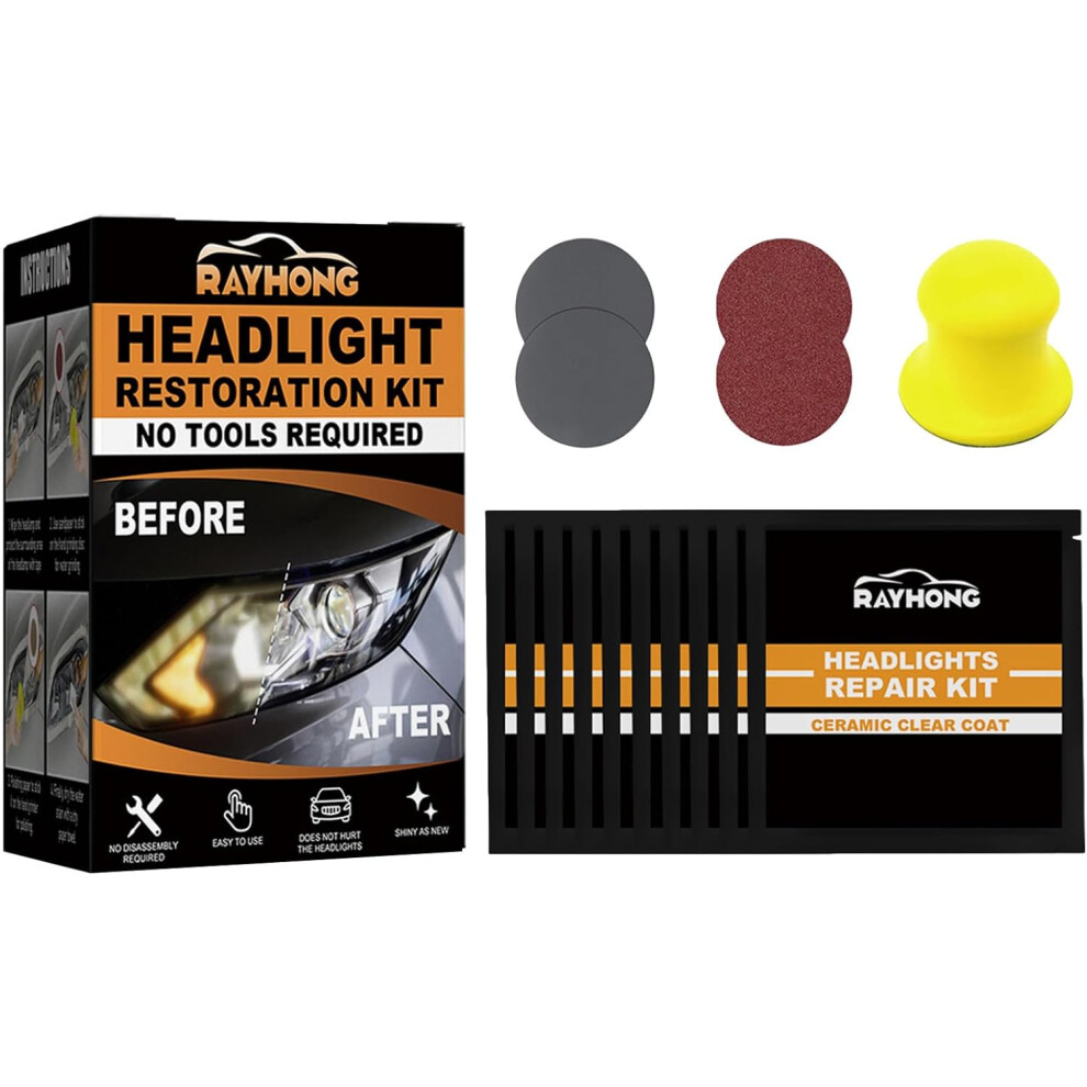 Headlight Cleaner Restoration Kit,Car Headlight Restoration Cleaning Kit,Restowipes for Car Headlights Polishing-image-OPC-PFDBMT7-NEW