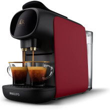 L'OR BARISTA Sublime Coffee Capsule Machine by Philips, for Double or Single Capsule, Red (LM9012/50),Barista Red