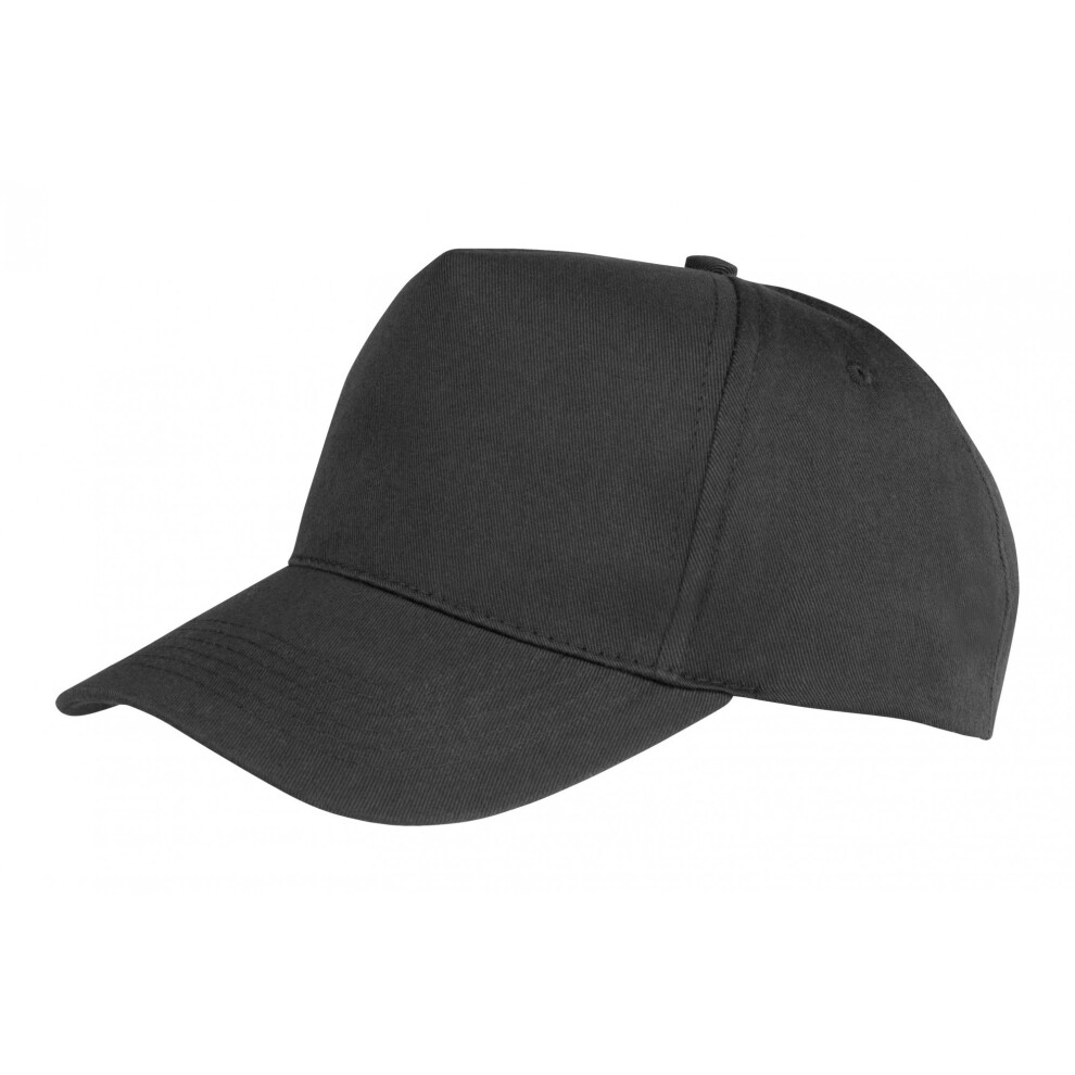 (One Size, Black) Result Headwear Childrens/Kids Boston 5 Panel Baseball Cap