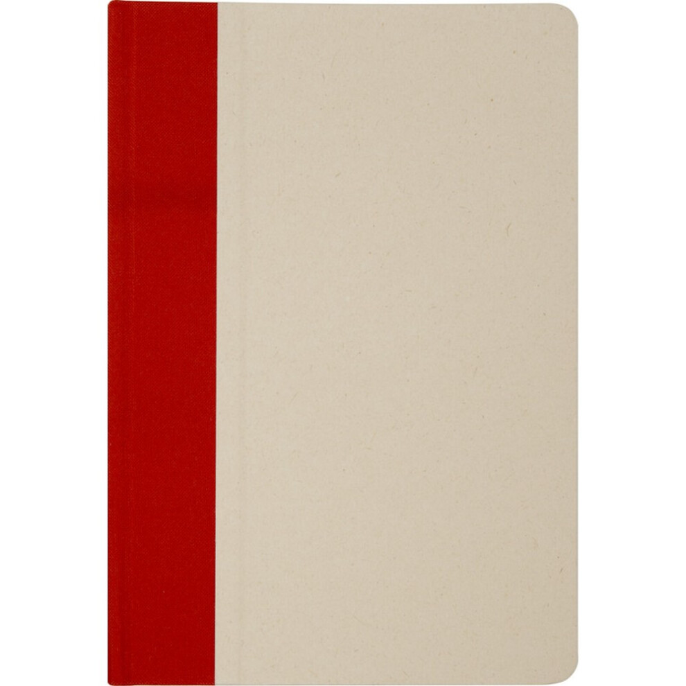 (One Size, Brick) Liliana Hard Cover Sugarcane Plastic A5 Notebook-image-OPC-PFDBRZ7-NEW