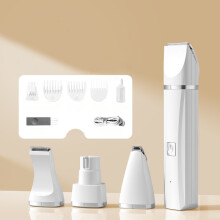 (White) Professional Pet Dog Grooming Clipper Thick Fur Hair Trimmer Electric Shaver Kit
