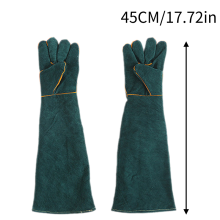 (45CM/17.72in) Animal Handling Bite Proof Gloves Dog Cat Bird Reptile Thickened Protective