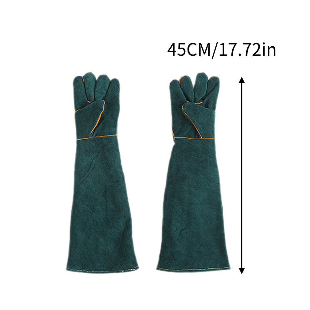 Veishet (45Cm/17.72In) Animal Handling Bite Proof Gloves Dog Cat Bird Reptile Thickened Protective