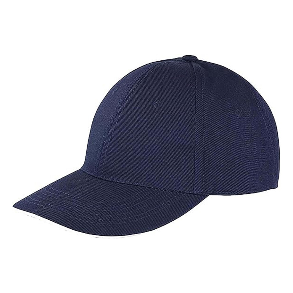 (One Size, Navy/White) Result Mens Memphis Sandwich Peak Cap