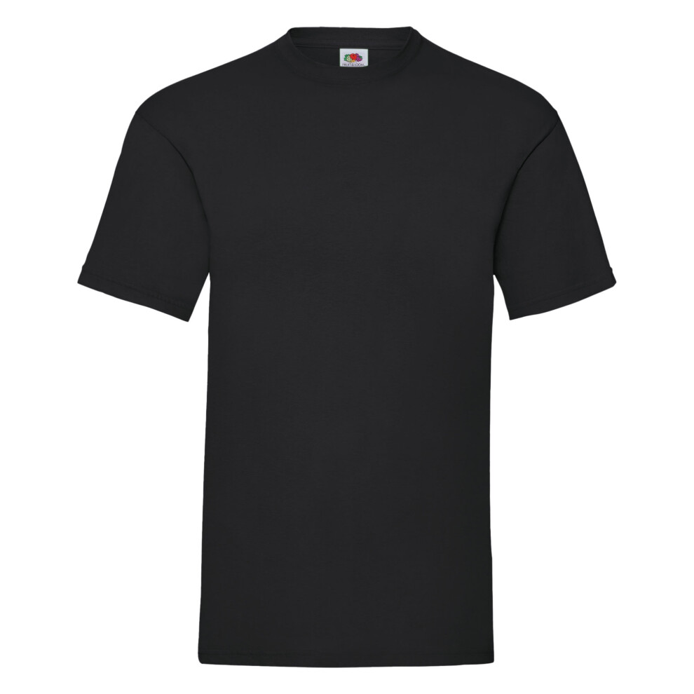 (5XL, Black) Fruit Of The Loom Mens Valueweight Short Sleeve T-Shirt
