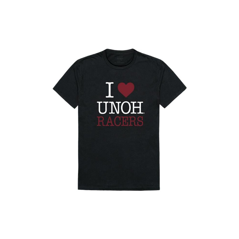 W Republic 551-561-BLK-03 University of Northwestern Ohio Racers I Love T-Shirt, Black - Large-image-OPC-PFDCFD7-NEW