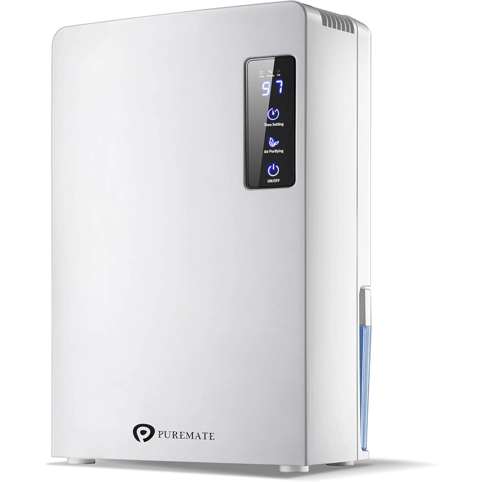 (White) 2200ml portable dehumidifier, suitable for damp, moldy and humid places such as home, kitchen, bedroom, RV, garage, office, etc.