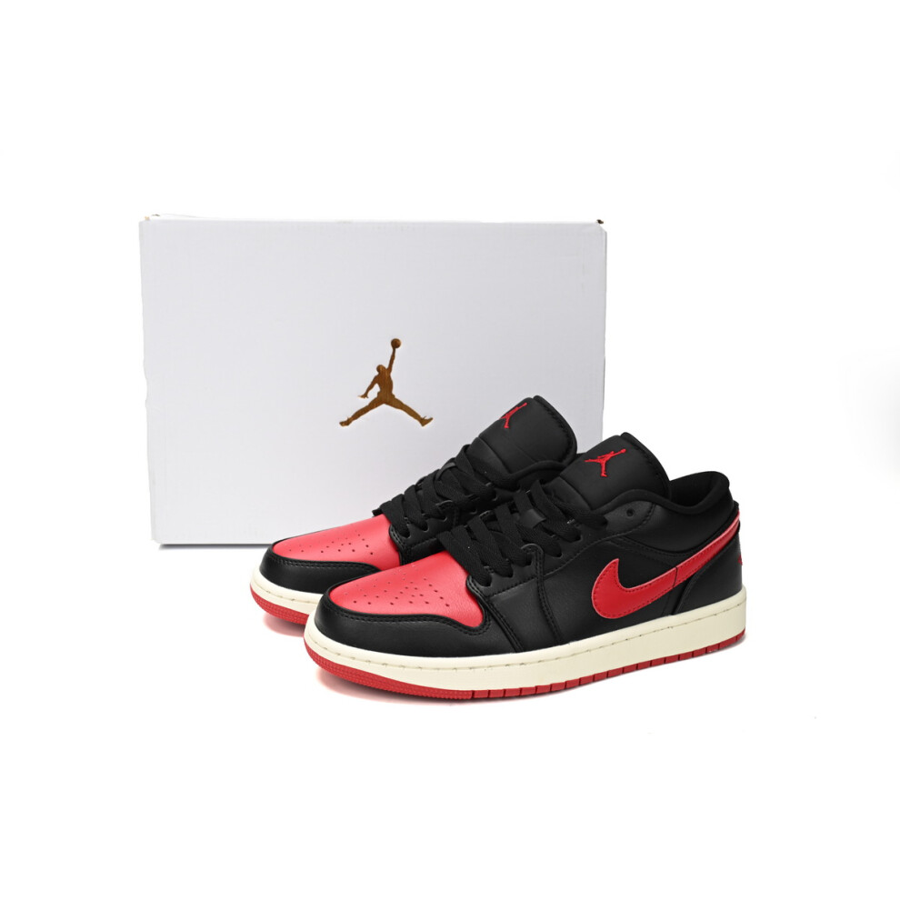 (EUR SIZE 42) Air Jordan 1 Low Bred Sail DC0774-061