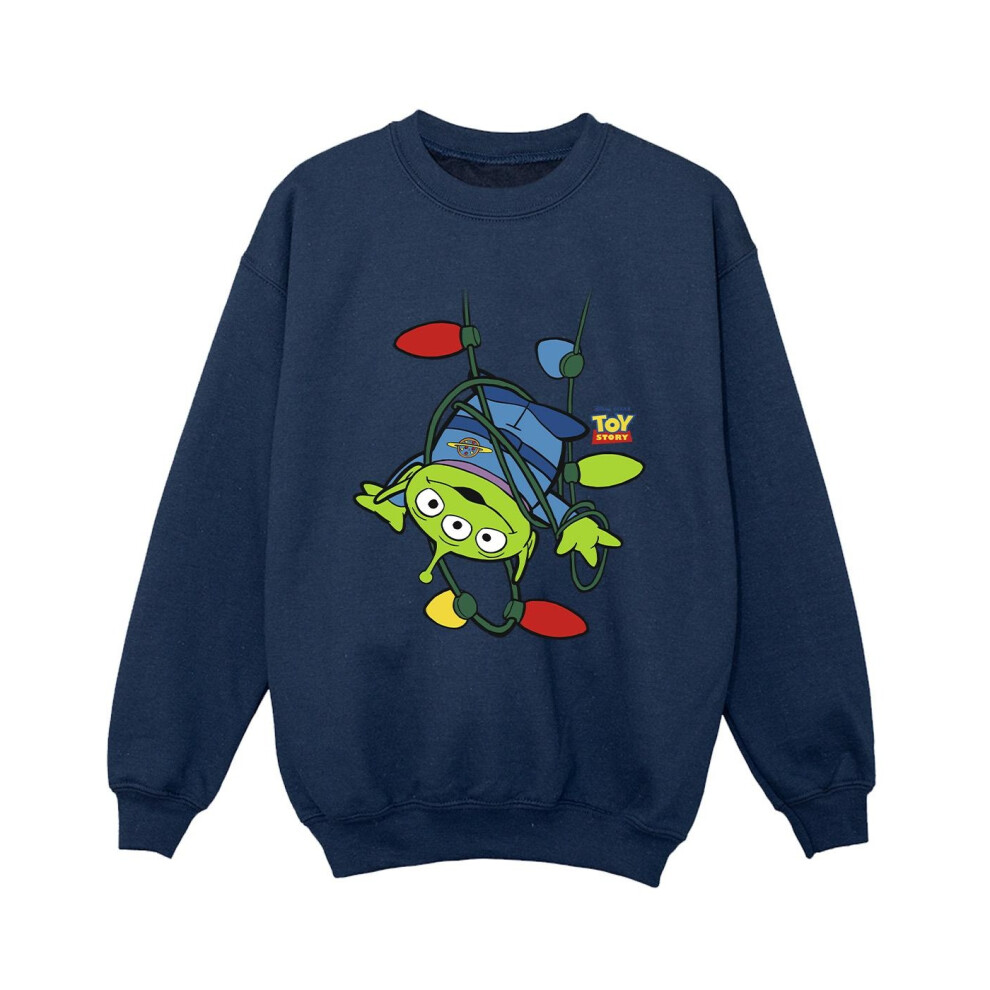 Toy Story Christmas Lights Aliens Sweatshirt