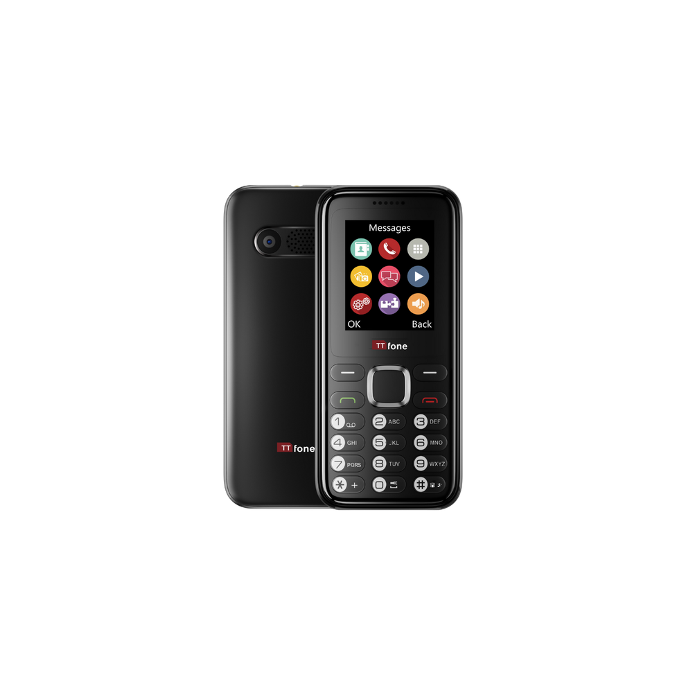 Ttfone Tt150 Dual Sim Mobile With Usb Cable, Ee Pay As You Go Black 5060929851478