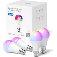 (Pack of 4) MEROSS Smart Light Bulb B22 LED RGB WiFi Alexa Google Remote Control Dimmer Lamp - Refurbished