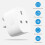 (Pack of 2) Meross WiFi Matter Smart Plug Power Socket Wireless Remote Control Amazon Alexa Google Home 3