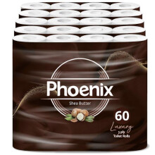 60 Roll Bulk Buy - Quilted 3 Ply Shea Butter Fragranced Toilet Rolls