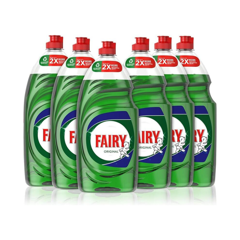 Fairy Original Washing Up Liquid, 6 x 900ml