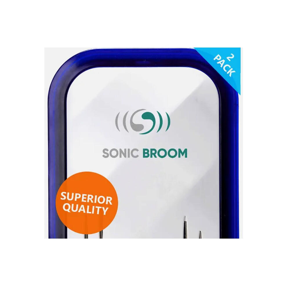 Sonic Broom 2X Ultrasonic Rat Pest Mice Mouse Spider Repellent