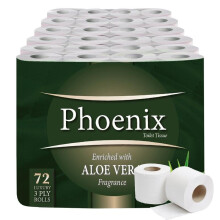 72 Toilet Rolls Aloe Vera Fragranced 3 Ply
