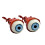 (blue) 2pcs Halloween Horror Prop Realistic Ripped Out Eyeballs 1