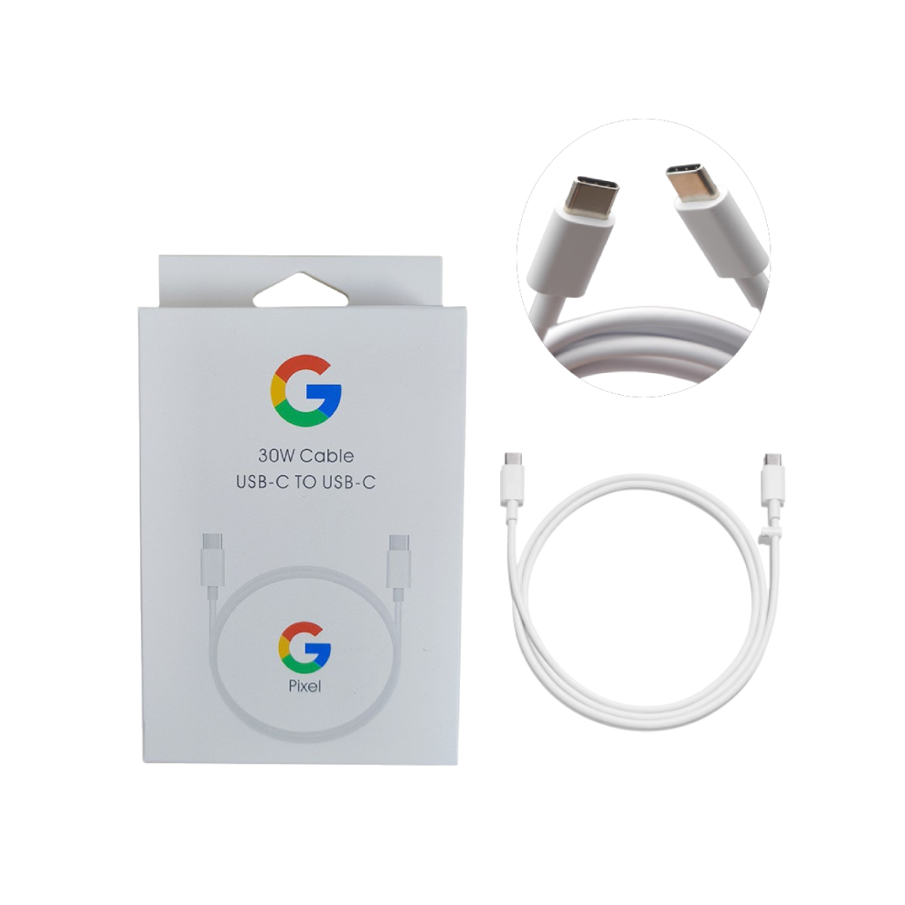(Charging Line) Google 30w Pd Fast Charger Usbc Fits Pixel 8 7 6 5 Uk Eu Plug Security Fast