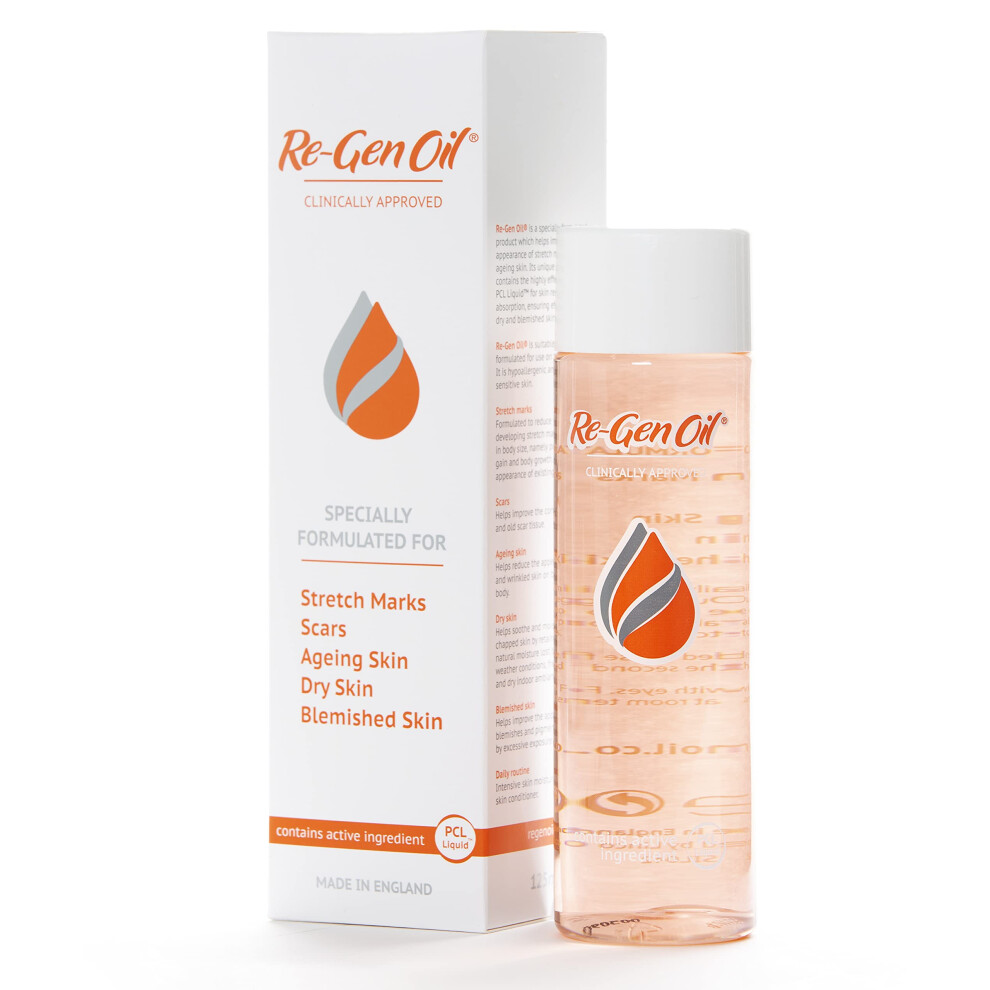 Re-Gen Oil | Improve The Appearance Of Scars, Stretch Marks And Uneven Skin Tone | 125Ml