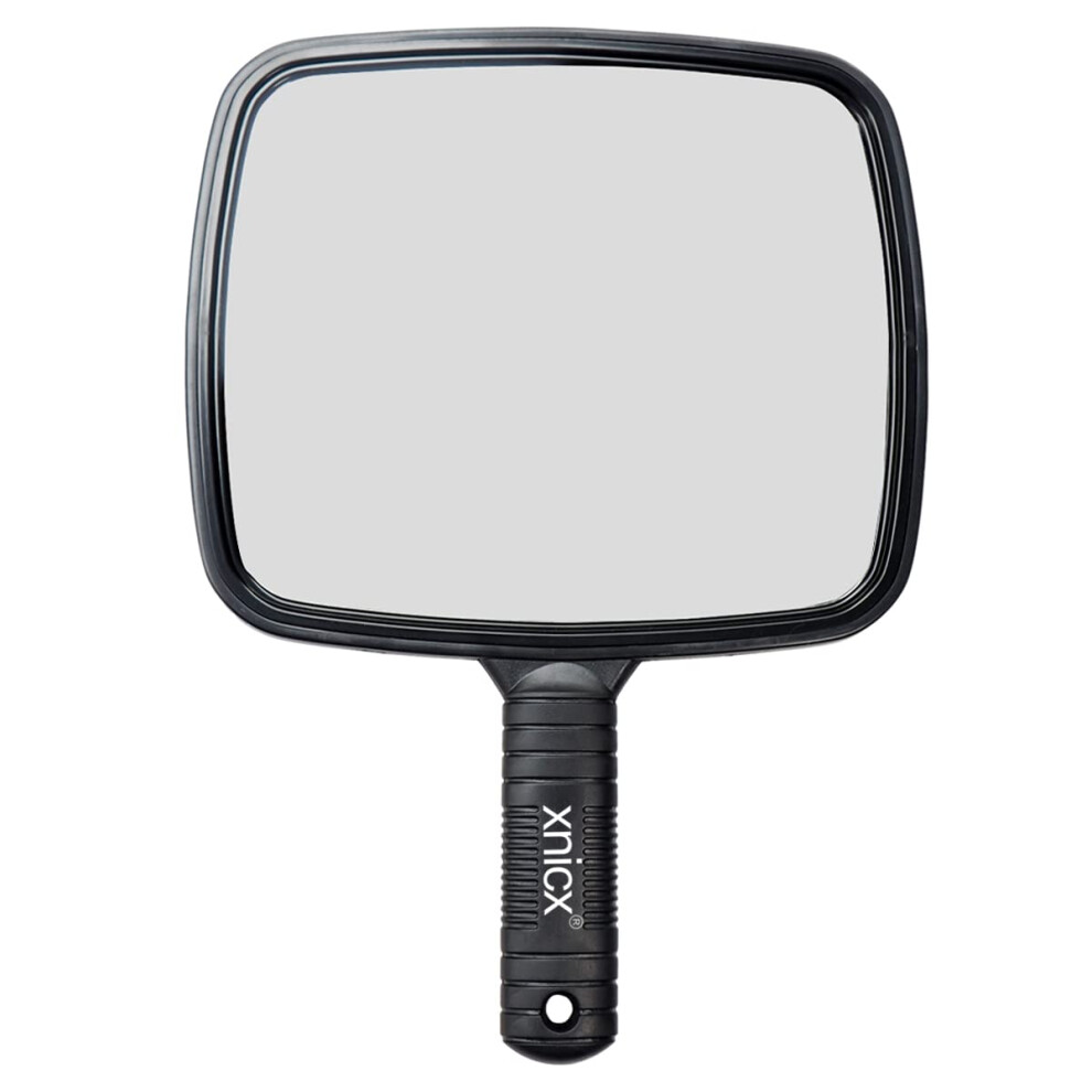 Hand Mirror Professional Hand Held Mirror Makeup Mirror Barbers Shaving Salon Mirrors Hairdressers Compact Mirror Tool with Handle for Travel Festival