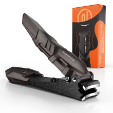 Nail Clippers with Catcher, Professional Nail Clippers of Heavy Duty No Splash Self-Collecting, Large Toenail Clippers for Fingernails and toenails,