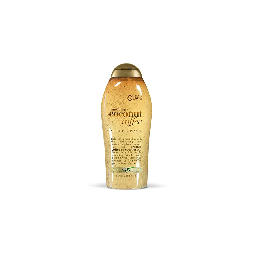 Coffee Scrub and Wash, Coconut 19.5 Fl Oz
