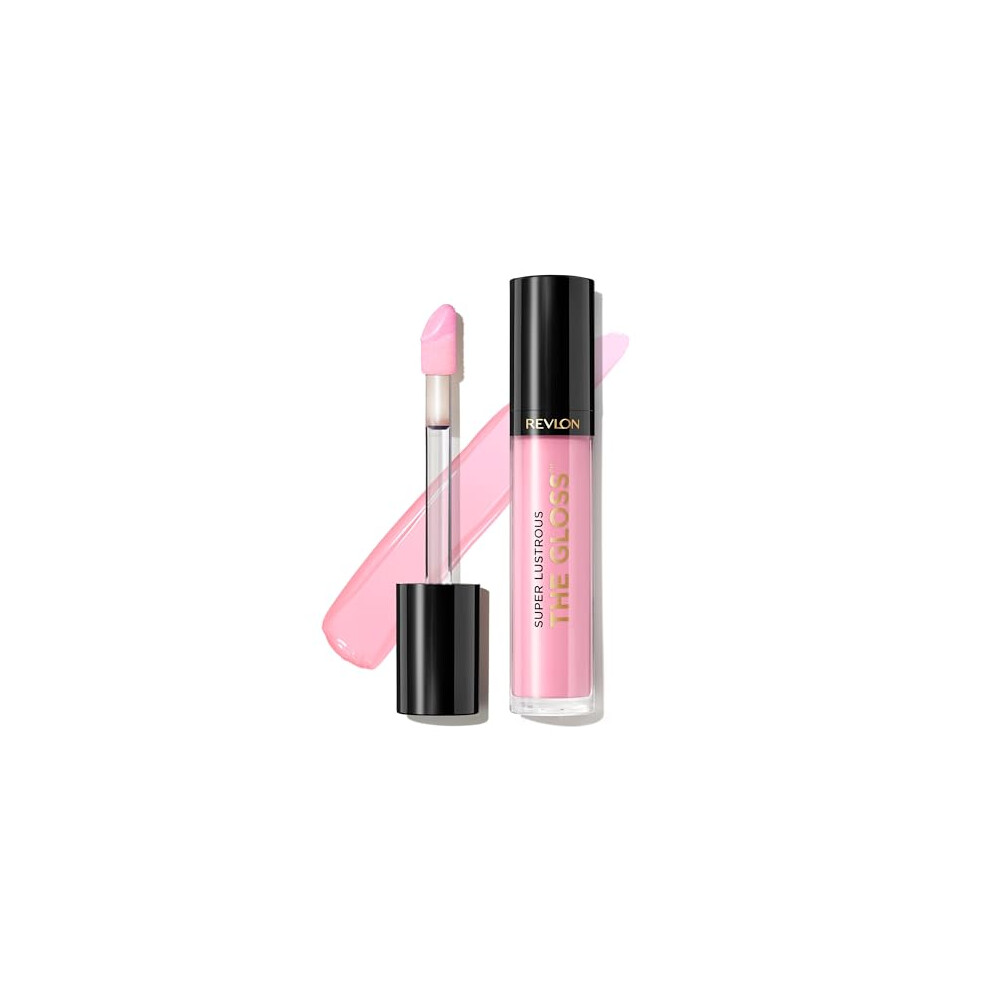 Super Lustrous Lip Gloss, High Impact Lipcolor with Moisturizing Creamy Formula, Infused with Agave, Moringa Oil, & Cupuacu Butter, Sky Pink (207)