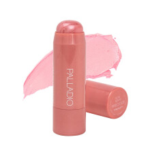 Palladio I'm Blushing 2-in-1 Wangen- und Lippentnung, aufbaubares, leichtes Creme-Rouge, transparente Multi-Stick-Feuchtigkeitsformel, ganztgiges T