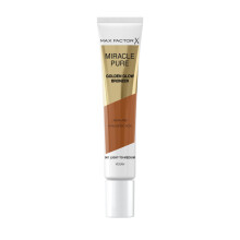 Miracle Pure Golden Glow Liquid Bronzer 001 Light to Medium, Sun-Kissed Skin All Year Round, Infused with Hylauronic Acid & Squalene, Creamy Formula,
