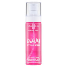 Cosmetics Primed & Ready Dewy Setting Spray, Long Lasting, Hydrating, Dewy Finish, With Added Hyaluronic Acid