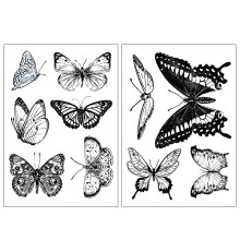 Everjoy Realistische Schwarze Schmetterling Temporäre Tattoo Aufkleber - Wasserdicht, Partyartikel, Dekorationen und Geschenke für Frauen
