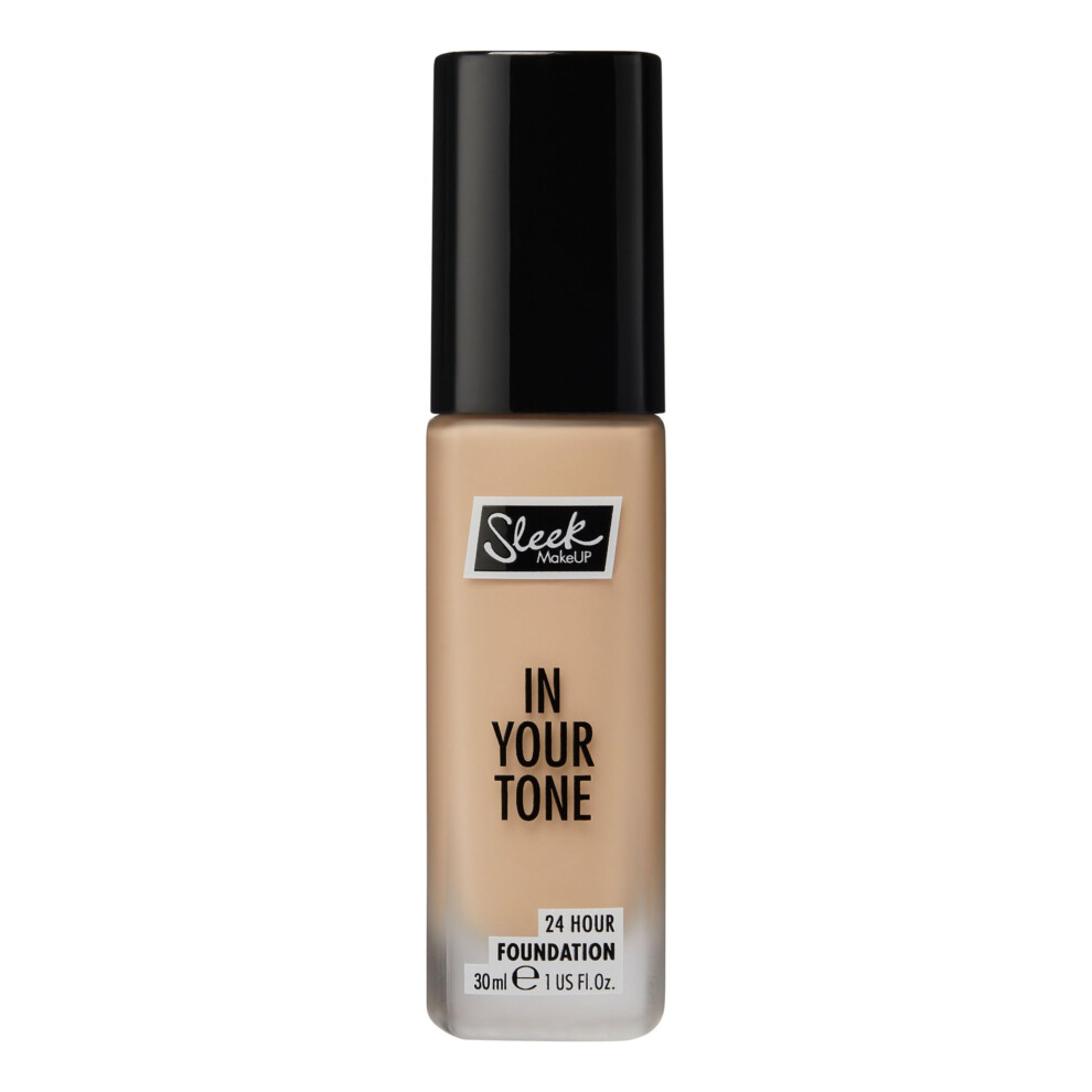 Sleek Makeup In Your Tone 24 Hour Foundation, Medium Buildable Coverage In 30 Shades, Semi-Matte Flawless Finish, 4N, 30Ml