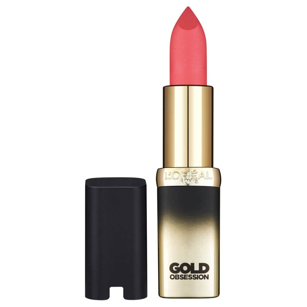 New L’oréal Paris L'oréal Colour Riche Gold Obsession Lipstick, Pink Gold Pink,Gold