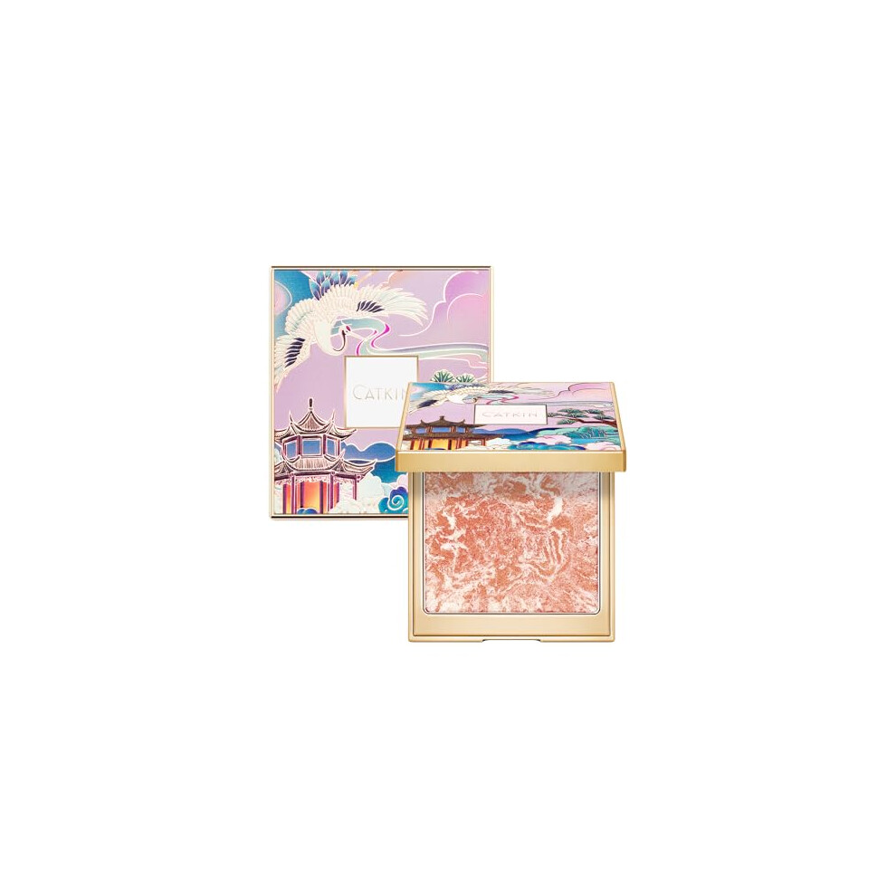 Powder Blush, Shimmering Blush Creates a Lightweight Natural Finish, 2 in 1 Blush & Highlight with smooth and creamy texture, 10g (C04)-image-OPC-PFDDM7K-NEW