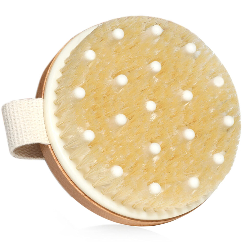 Surdoca Dry Brushing Body Brush, Physical Exfoliating Scrubber, Lymphatic Drainage Massager Brush, Cellulite Remover Brushes, Bath Brush For Shower, Natural