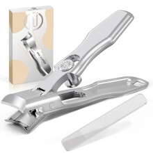 INXEN Thick Nail Clippers with Catcher - Wide Jaw, Heavy-Duty German-Quality Toenail Clippers for Men