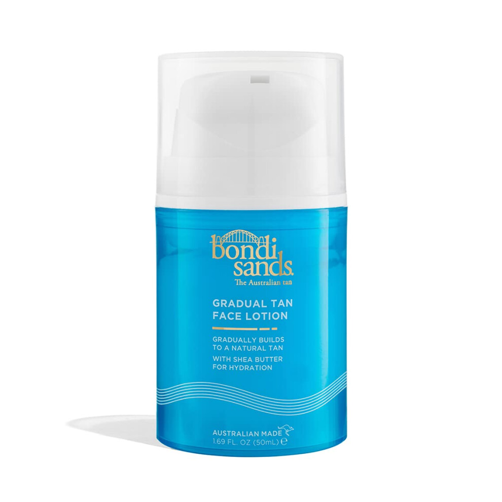 Gradual Tanning Face Lotion 50mL | Gradual Tan | Suitable for Sensitive Skin | Vegan + Cruelty Free | 50ml/1.69 FL Oz