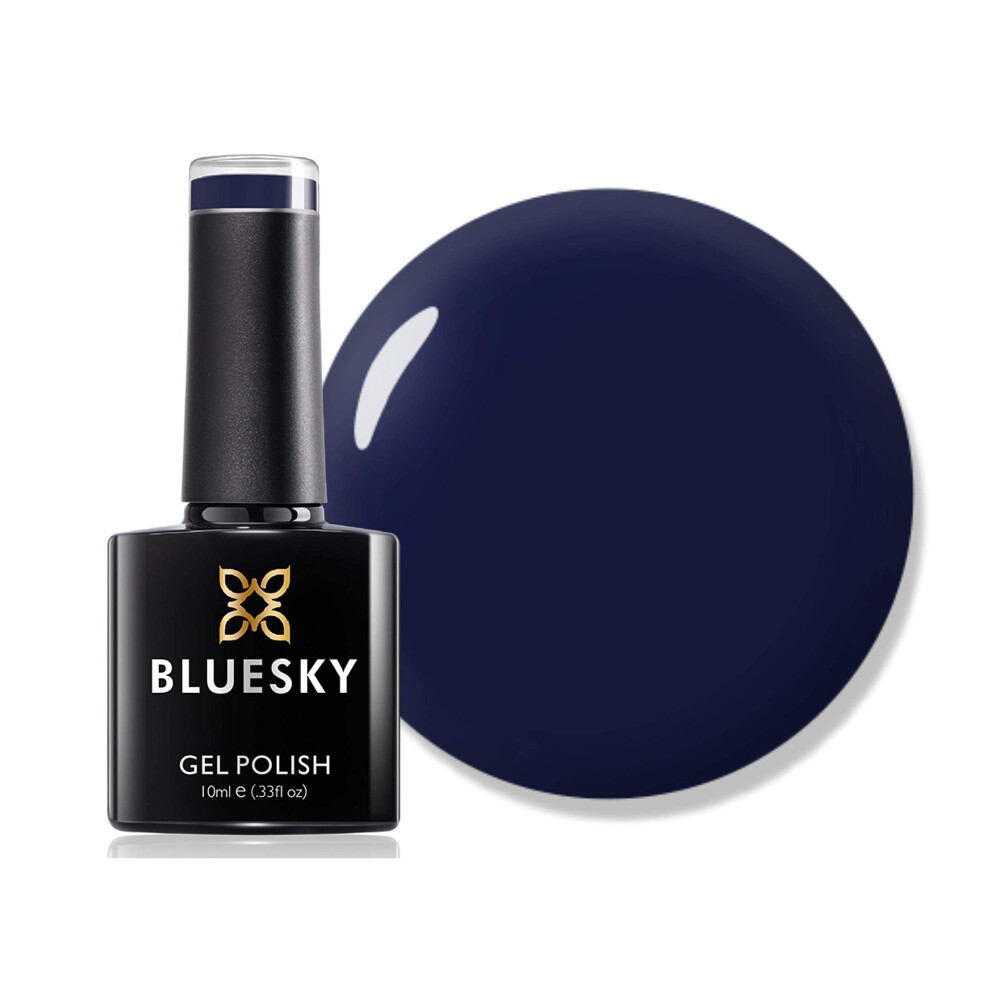 Gel Nail Polish, Autumn/Winter 2020 Collection, AW2021, Dark Blue, Navy Blue, (Requires Curing under UV/LED Lamp), Harbin Beauty, 10 ml (Pack of 1)
